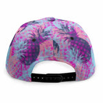 Neon Trippy Pineapple Pattern Print Snapback Cap