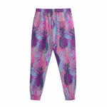 Neon Trippy Pineapple Pattern Print Sweatpants