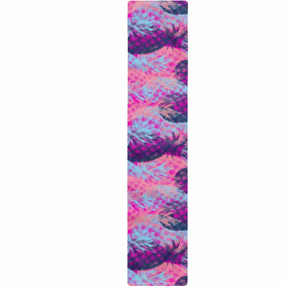 Neon Trippy Pineapple Pattern Print Table Runner