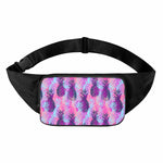 Neon Trippy Pineapple Pattern Print Waist Bag