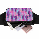 Neon Trippy Pineapple Pattern Print Waist Bag