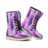 Neon Trippy Pineapple Pattern Print Winter Boots