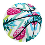 Neon Zig Zag Pineapple Pattern Print Basketball
