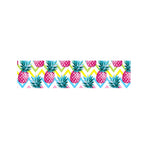 Neon Zig Zag Pineapple Pattern Print Bed Runner