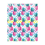 Neon Zig Zag Pineapple Pattern Print Curtain