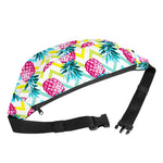 Neon Zig Zag Pineapple Pattern Print Fanny Pack