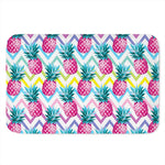 Neon Zig Zag Pineapple Pattern Print Indoor Door Mat