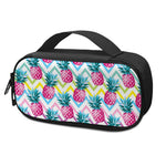 Neon Zig Zag Pineapple Pattern Print Insulin Cooler Travel Case