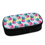 Neon Zig Zag Pineapple Pattern Print Insulin Cooler Travel Case