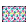 Neon Zig Zag Pineapple Pattern Print Kitchen Mat
