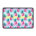 Neon Zig Zag Pineapple Pattern Print Kitchen Mat