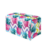 Neon Zig Zag Pineapple Pattern Print Leather Tissue Box Cover