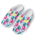 Neon Zig Zag Pineapple Pattern Print Mesh Casual Shoes