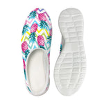 Neon Zig Zag Pineapple Pattern Print Mesh Casual Shoes
