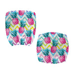 Neon Zig Zag Pineapple Pattern Print Office Chair Cover