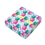 Neon Zig Zag Pineapple Pattern Print Outdoor Seat Cushion Cover