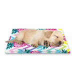 Neon Zig Zag Pineapple Pattern Print Pet Cooling Mat Cover