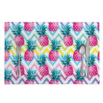 Neon Zig Zag Pineapple Pattern Print Placemat
