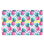 Neon Zig Zag Pineapple Pattern Print Polyester Doormat