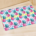 Neon Zig Zag Pineapple Pattern Print Polyester Doormat