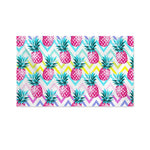 Neon Zig Zag Pineapple Pattern Print Polyester Flag