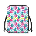 Neon Zig Zag Pineapple Pattern Print Rectangular Crossbody Bag