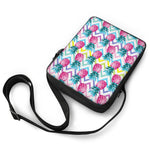 Neon Zig Zag Pineapple Pattern Print Rectangular Crossbody Bag