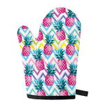 Neon Zig Zag Pineapple Pattern Print Single Oven Mitt