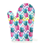 Neon Zig Zag Pineapple Pattern Print Single Oven Mitt
