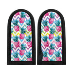 Neon Zig Zag Pineapple Pattern Print Skillet Handle Cover