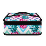 Neon Zig Zag Pineapple Pattern Print Small Lunch Bag