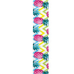 Neon Zig Zag Pineapple Pattern Print Table Runner