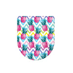 Neon Zig Zag Pineapple Pattern Print Toilet Lid Cover