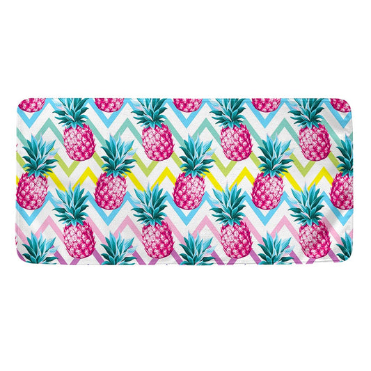 Neon Zig Zag Pineapple Pattern Print Towel