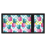 Neon Zig Zag Pineapple Pattern Print Trifold Wallet