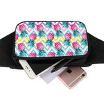 Neon Zig Zag Pineapple Pattern Print Waist Bag