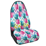 Neon Zig Zag Pineapple Pattern Print Waterproof Car Seat Cover
