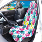 Neon Zig Zag Pineapple Pattern Print Waterproof Car Seat Cover
