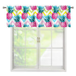 Neon Zig Zag Pineapple Pattern Print Window Valance
