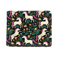 Night Floral Unicorn Pattern Print Bifold Wallet