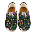 Night Floral Unicorn Pattern Print Casual Shoes