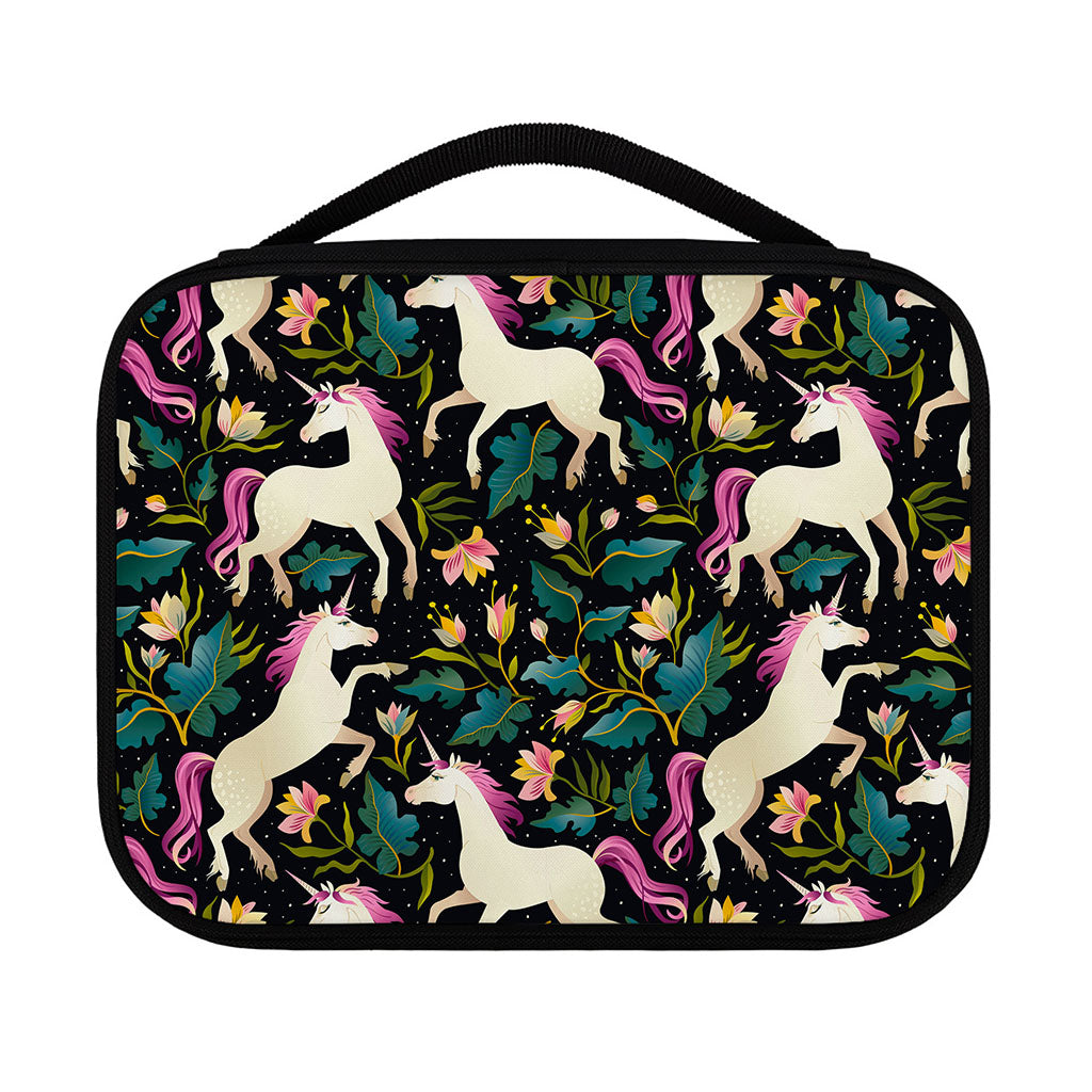 Night Floral Unicorn Pattern Print Classic Bible Case
