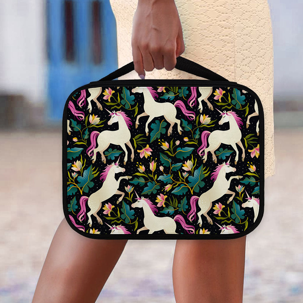 Night Floral Unicorn Pattern Print Classic Bible Case