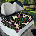 Night Floral Unicorn Pattern Print Golf Cart Seat Cover