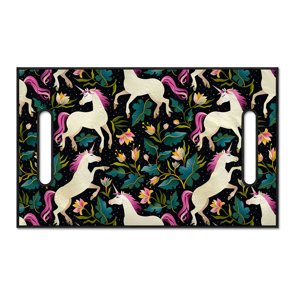 Night Floral Unicorn Pattern Print Golf Cart Seat Cover