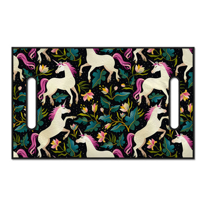 Night Floral Unicorn Pattern Print Golf Cart Seat Cover