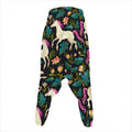 Night Floral Unicorn Pattern Print Hammer Pants
