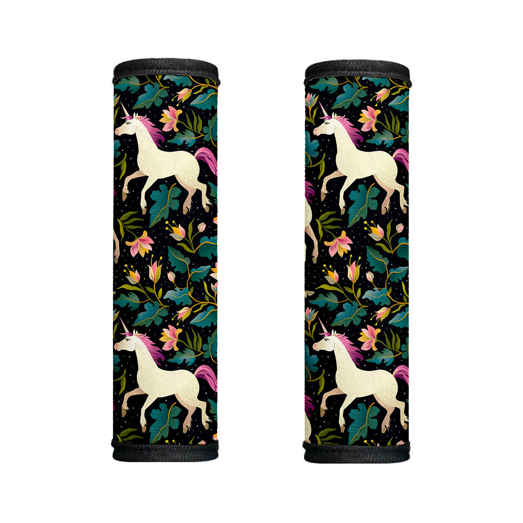 Night Floral Unicorn Pattern Print Handle Covers