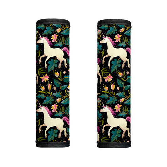 Night Floral Unicorn Pattern Print Handle Covers
