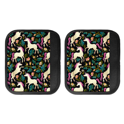 Night Floral Unicorn Pattern Print Handle Covers